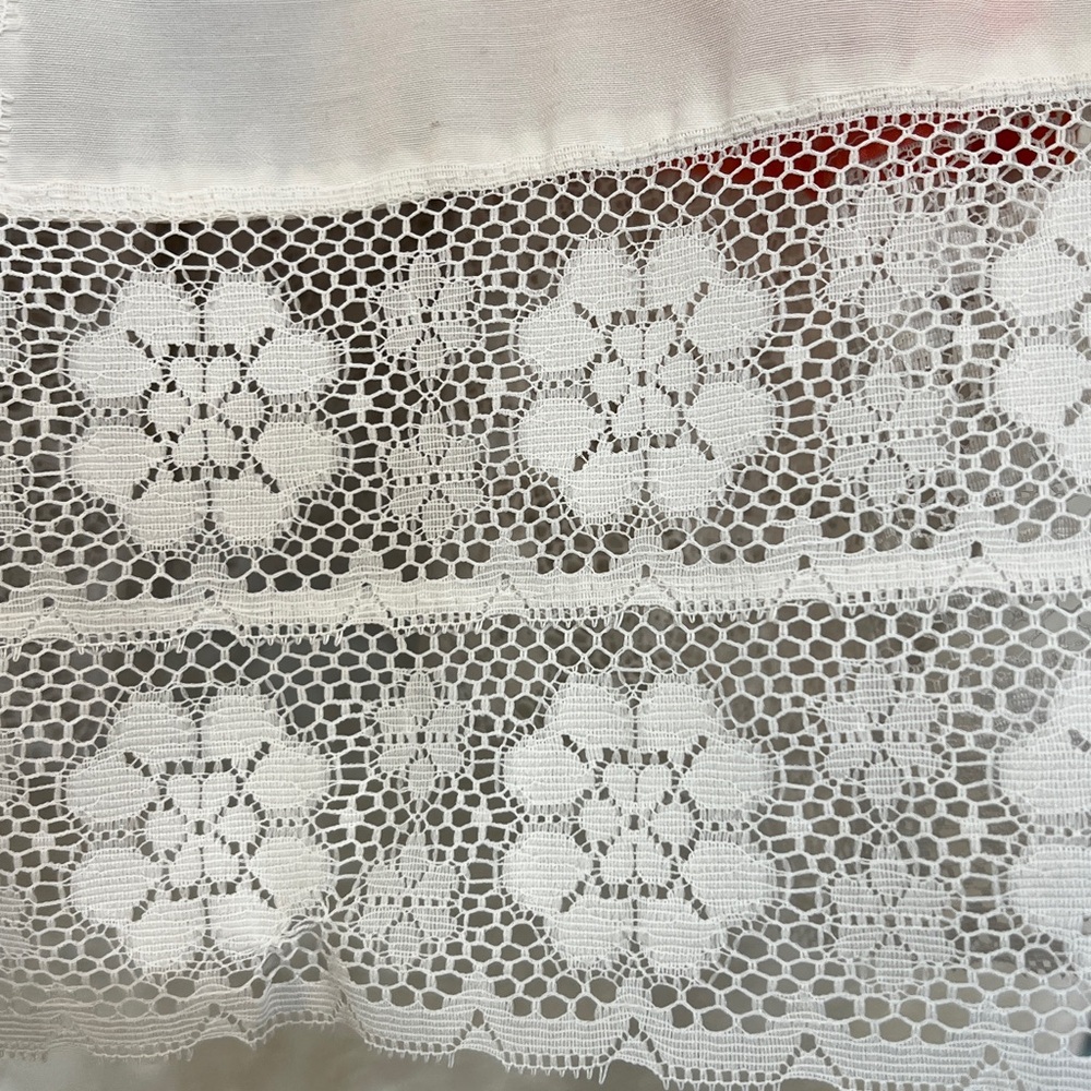 Handmade Vintage Lace Colorful Patchwork Overlay Skirt Boho Festival - Picture 6 of 15